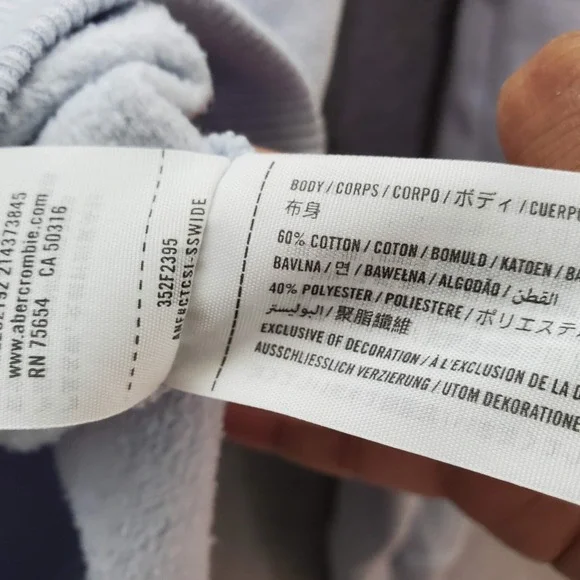 Hollister Women‎ Sweater Medium Blue Logo Embroidered Long Sleeve Crew Neck - Picture 7 of 10